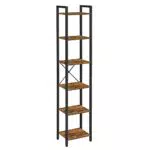 VASAGLE Bücherregal im Industrie-Design für Wohnzimmer und Büro LLS101B01