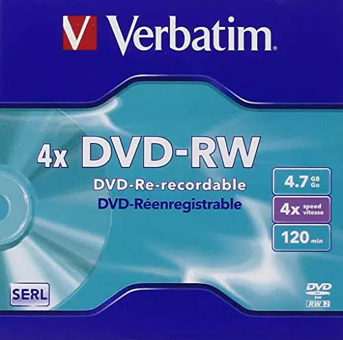 Verbatim DVD-RW 4,7GB - Wiederbeschreibbare DVDs für Ihre Daten