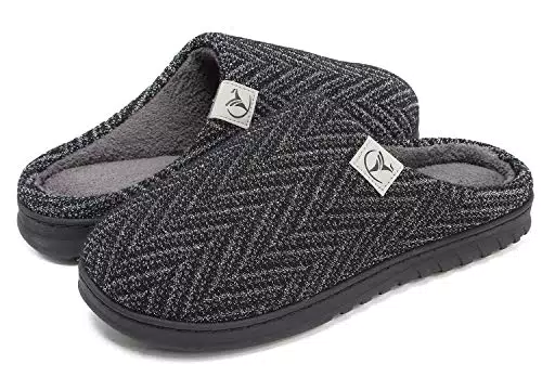 VIFUUR Hausschuhe für Herren und Damen mit Memory Foam und rutschfester Sohle