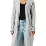 Vila Clothes Damen Strickjacke VIRIL L/S Long Knit Cardigan - NOOS 14042770