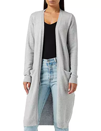 Vila Clothes Damen Strickjacke VIRIL L/S Long Knit Cardigan - NOOS 14042770