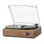 Vinyl Plattenspieler Bluetooth mit eingebauten Stereo Lautsprechern und RCA Ausgang