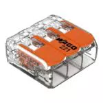 WAGO Klemme, 3-Leiter, 4 mm, Verbindungsklemmen mit Hebel