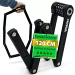 WIDDER Fahrradschloss Zahlenschloss - Extrem sicheres Faltschloss für e-Bike und e-Scooter