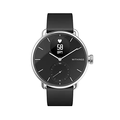 Withings Scanwatch – Hybrid-Sport-Smartwatch mit EKG, Herzfrequenz und Schlaf-Tracker