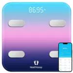 Smart-Waage WLAN mit Bluetooth, digitale Körperfettwaage für iOS und Android