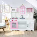 WOODENFUN Spielküche für Kinder, hölzernes Kochset für kreatives Spielen