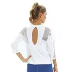 Damen Workout-Shirts von [Brand] – Mesh Sportshirt mit 3/4-Ärmeln für Yoga und Gymnastik