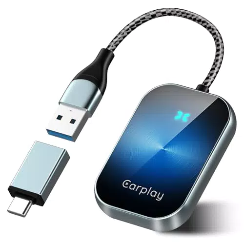 Wyxron Carplay Wireless Adapter – Stabil Mini Dongle für kabelloses CarPlay