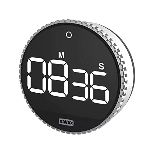 Xavax Digitaler Küchentimer mit Magnet – Eieruhr für Backofen und Desktop