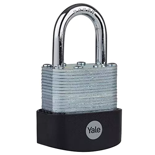 Yale Y127B Vorhängeschloss 55 mm mit Doppelverriegelung und 3 Schlüsseln