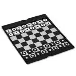 Yellow Mountain Imports Klappbares Magnetisches Taschen-Schach-Set - Tragbar für Reisen