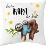 YGFADH Kissenbezug für Papa – Beste Papa der Welt, Geschenkidee zu Geburtstag und Vatertag
