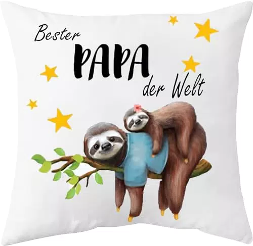 YGFADH Kissenbezug für Papa – Beste Papa der Welt, Geschenkidee zu Geburtstag und Vatertag