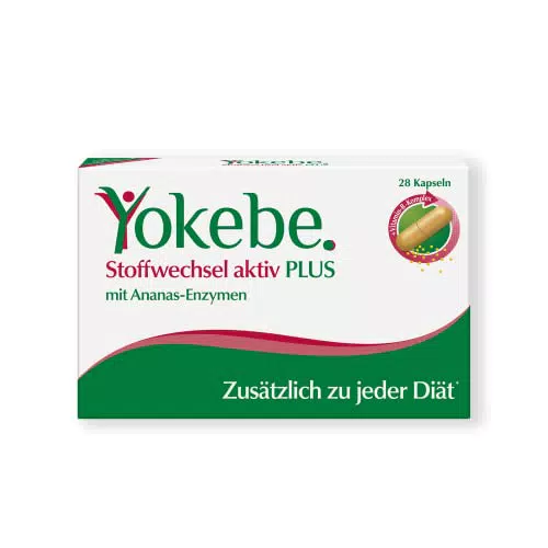 Yokebe Plus Stoffwechselkapseln mit Vitamin-B-Komplex und Ananas-Enzymen