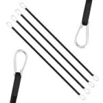 Yuanchu Spanngummi mit Karabinerhaken – Elastische Gepäckspanner für Reisen und Camping