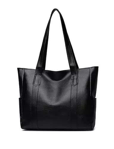YXQSED Henkeltaschen Damen PU Leder Shopper Tasche für Schule und Arbeit