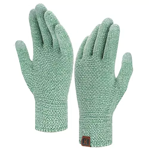 ZASFOU Damen Winterhandschuhe mit Touchscreen für kaltes Wetter
