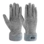 ZASFOU Damen Winterhandschuhe mit Thermo-Fleecefutter und Touchscreen-Funktion