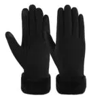 ZASFOU Damen Winterhandschuhe mit Fleece und Touchscreen-Funktion