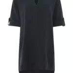 Zwillingsherz Musselin Longbluse aus 100% Baumwolle – Tunika für Damen im Sommer