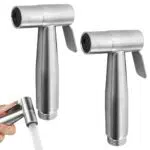 2 Stück Bidet Handbrause Handbrause Wc Dusche Handbrause Toilette Hand-Bidet-Sprühgerät aus Edelstahl für Die Toilettenreinigung