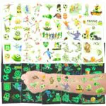 20 Blätter Fussball Tattoos Jungen, Leuchttattoos Kinder