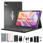 2025 Neueste Tablet 11 Zoll Android 14 Tablets, Tablet mit Tastatur Maus