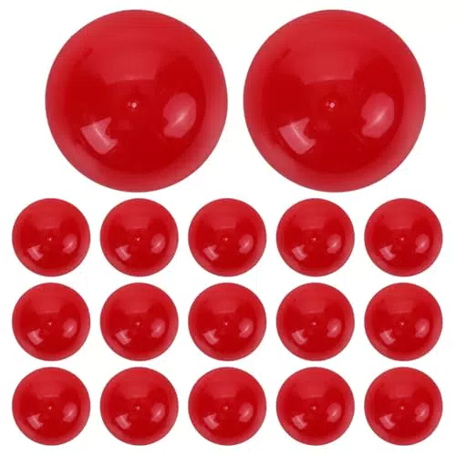 25 Stück 4 cm Lotteriekugeln aus Kunststoff, hohle Bingo-Kugeln