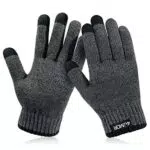 4UMOR Winterhandschuhe - Strick Fingerhandschuhe für Herren