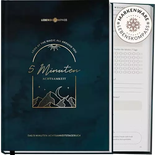 5 Minuten Achtsamkeitstagebuch “MIND” von Lebenskompass - Tagebuch für mehr Dankbarkeit