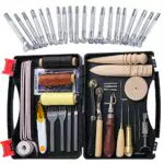50 Stücke Leder Werkzeuge und Zubehör Set, Leder DIY Set