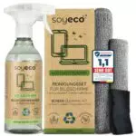500ml Bildschirmreinigungsspray + 3X Mikrofasertuch: 40x40cm