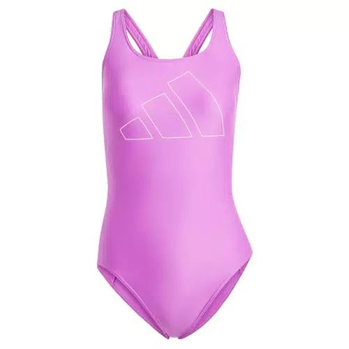 adidas Damen Big Bars Swimsuit Badeanzug, Purple Burst