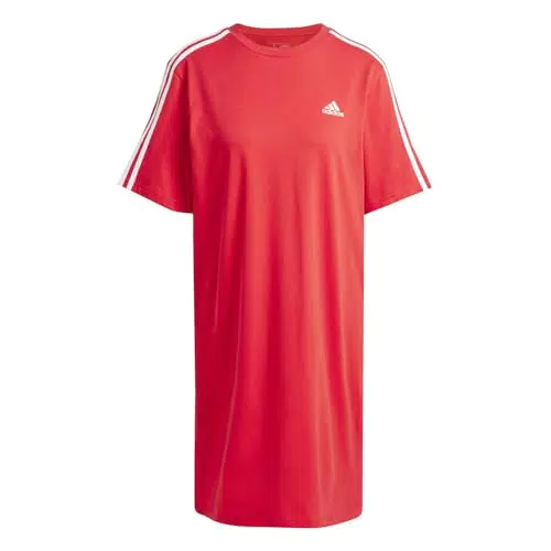 adidas Damen Essentials 3-Stripes Single Jersey Boyfriend Tee Dress