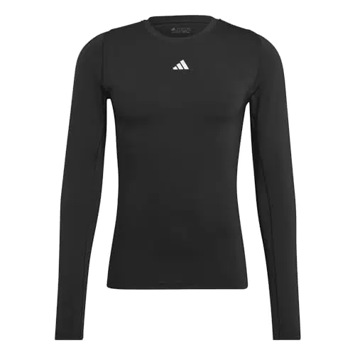 adidas Herren Tf Ls Tee M T-Shirt, Schwarz