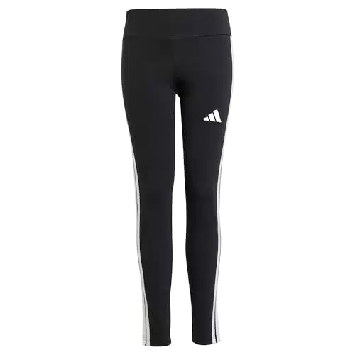 adidas Mädchen Essentials Leggings, Black/White, 9-10 Years