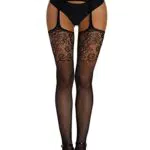 Adove Sexy Strapsstrümpfe Schwarz Für Damen Strapse Mit Strümpfe Und Halter