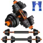 AJUMKER Gewichte Hantel set, 20 KG Verstellbare Hanteln