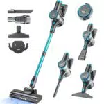 Akku Staubsauger, 45000Pa/550w/65Mins Staubsauger Kabellos mit LED-Touchscreen