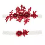 Hochzeit Strumpfband mit Spitze und Strass für Braut und Brautjungfern