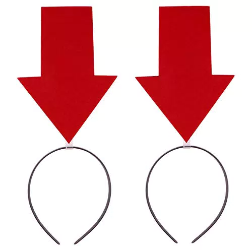 Amosfun 2Pcs Halloween Lustige Stirnband Pfeil Cosplay Haar Reifen Haarband für Halloween Party Foto Requisiten