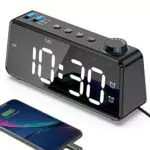 Kinder Radiowecker von ANJANK mit Dual-Wecker und Dimmer - USB Anschluss - Radiolautstärke einstellbar - Großes Display - Einfache Einstellung