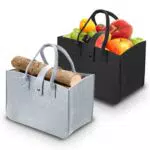 APKOL 2 Stück Filztasche Einkaufstasche, Faltbar Robuste