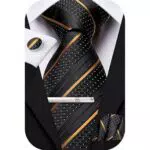 Axvxby Herren Fliege und Einstecktuch Set, verstellbare Fliege
