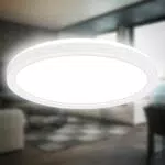 B.K.Licht - LED Deckenlampe mit indirektem Licht, 3cm flach