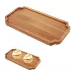 Badezimmer-Tablett aus Holz, Holztablett Deko, Servierbrett Holz