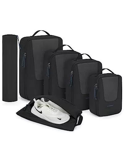 BAGSMART Packing Cubes Backpack, 6-teilig Koffer Organizer set