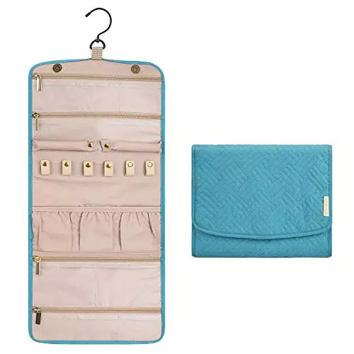 bagsmart Schmuckroll Schmuckorganizer zum Aufhängen für Ohrringe