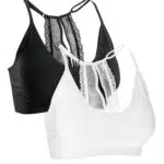 Basic Treasure 2er Pack BH Seamless Damen Ultra Komfort Bustier mit Spitze